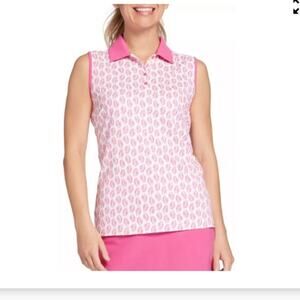 Lady hagen golf tank printed top size small